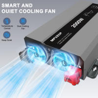 Inversor DATOUBOSS 2000 W de Onda Seno Pura Voltaje Convertidor 12 V 230 V con Enchufe AC y USB - details 4