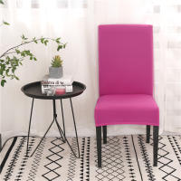 Cubierta de Silla de Spandex Ajustable Colores Sólidos para Comedores y Cocinas - details 14