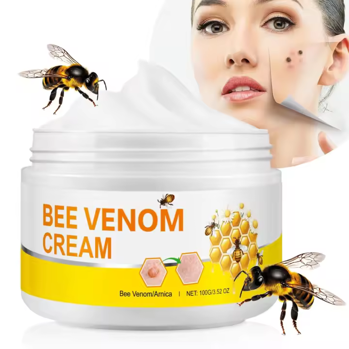 Crema, Crema para el tratamiento de la piel con veneno de abeja, eliminación y reparación, para todas las partes del cuerpo 100 g / 3,52 oz - 1