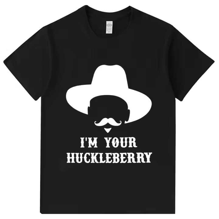 Camiseta vintage I'm Your Huckleberry para hombre, camisetas gráficas de manga corta - 1