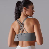 Hamidou-Sujetador de Yoga con espalda cruzada para mujer, ropa interior deportiva absorbente de golpes, correas de hombro cruzadas, Top corto de Fitness, deportes a prueba de golpes - details 60