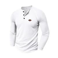 Camisetas Henry de Moda Primavera 2025 Tees de Manga Larga con Cuello Redondo para Hombres - details 9