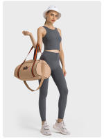 Sujetador Deportivo Inalámbrico SHINBENE para Mujer con Collar de Halter y Top de Yoga para Gimnasio con Bra Incorporado Sensación Desnuda en la Espalda - details 8