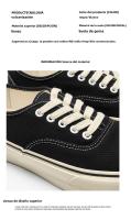 Zapatillas de lona transpirables Suela gruesa, blanco, talla pequeña, estilo coreano y japonés - details 2