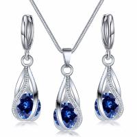 Collar Colgante Pendientes Pendientes Aros Boda Fiesta Juego Joyas - details 4