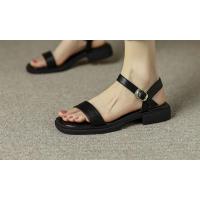 Sandalias de Mujer 2025 Estilo Sofisticado Transpirable con Tacón Bajo Piel Ecológica Certificada - details 9