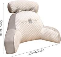 Almohada de Espalda para Cama Almohada de Lectura con Brazos Ideal para Sentarse en la Cama, Workar en Laptop, Ver TV 60*40CM - details 2