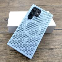 Funda de plástico de lujo para disipación de calor Samsung Galaxy S25 S24 S23 S22 Ultra Plus S 24 23 22 S24Ultra para cubierta de carga Magsafe - details 13