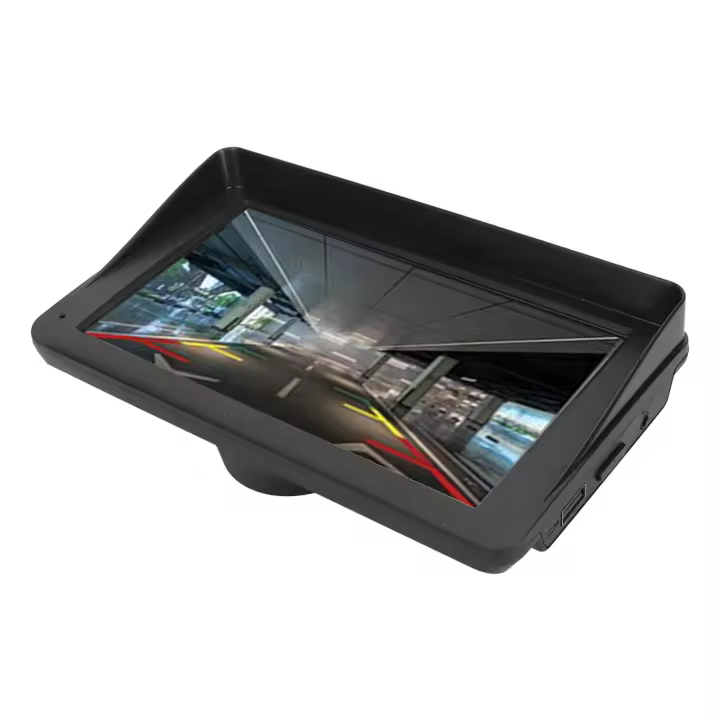 Estéreo portátil para coche, pantalla táctil de 7 pulgadas, enlace de espejo de navegación para Android, Carplay inalámbrico automático con cámara de respaldo de 12 LED - 1
