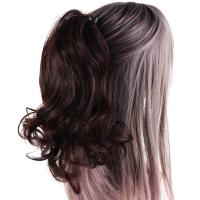 Aumento sintético del volumen del cabello, extensión de cabello, pinza de garra Natural, cola de caballo, cola de caballo ondulada corta, peluca de cola de caballo, peluca de media cola de caballo - details 4