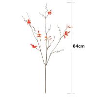 Hoja de arce roja Artificial de 84cm, planta de hoja de otoño elegante de plástico, rama de hoja de arce falsa hecha a mano, decoración para el hogar y la Oficina - details 0