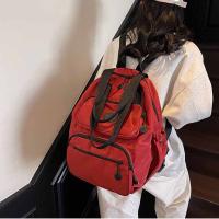 Mochila deportiva de nailon de estilo coreano a la moda, bolso de hombro de viaje de nailon de Color sólido, bolso de mano con diseño de nicho, bolso de Fitness para exteriores - details 3