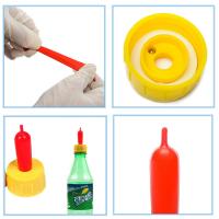Bebedero de tetina para leche de cabra y cordero, herramientas de alimentación para ganado, tetina de goma suave, chupete, tornillo de alimentación, tetinas para botella de coque Sprite, 2 uds. - details 2