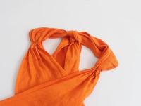 TRAFZA-Top Halter con espalda descubierta para mujer, Tops sexys sin mangas con hombros descubiertos, ropa de calle informal a la moda, verano, Y2k, 2023 - details 26