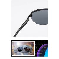 Gafas de sol polarizadas para hombre, gafas de sol de diseño de marca para hombre, gafas de sol con lentes de espejo de pierna de aluminio para hombre/mujer - details 15