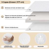 Cama Plegable de 80x191 cm Cama de Invitados con Almohada de Espuma Viscoelástica de 7cm de Espesor - details 13