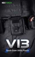 Bolsa de Utilidad Nextorch V13 para Linterna con Dual Compartimento Adecuada para Ancho de Cinturón ≤ 55mm Tamaño 150 × 170 × 150mm Material Nylon Fibra de Vidrio - details 0