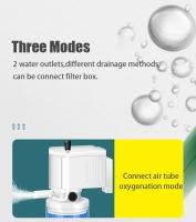 Filtro de esponja para acuario, filtro interno de purificación de agua, bomba de agua multifuncional para pecera, onda para hacer taburete, bomba de aire con ventosa - details 10