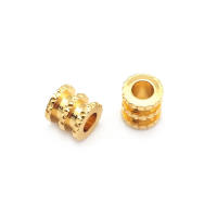 Gran Espaciador de Cilindro de Latón Dorado de 18K Accesorios para Hacer Pulseras - details 78