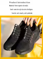 Zapatos De Trabajo Transpirables Para Hombres Zapatos De Seguridad A Prueba De Pinchazos Y Destrozos... Botas De Protección - details 3