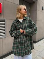 Camisas de manga larga a la moda para primavera y otoño, blusas holgadas Retro a cuadros para mujer, ropa Popular coreana - details 11