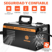 HZXVOGEN Máquina de Soldar Semi-automática MIG145 Soldadura de Hierro Sin Gas Portátil - details 6