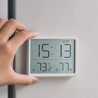 Reloj despertador multifunción de pared de escritorio, pantalla grande HD, reloj despertador para ver el tiempo, temperatura y humedad - details 1