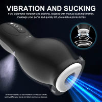 Masturbador masculino de bolsillo automático, potente masajeador de succión al vacío, mamada vibratoria, succión, Juguetes sexuales hine para hombres - details 2