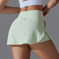 Faldas de tenis falsas de dos piezas con forro y bolsillos para mujer, pantalones cortos deportivos, bloque de sensación cero, ajuste delgado, elásticos, suaves, para yoga - details 14
