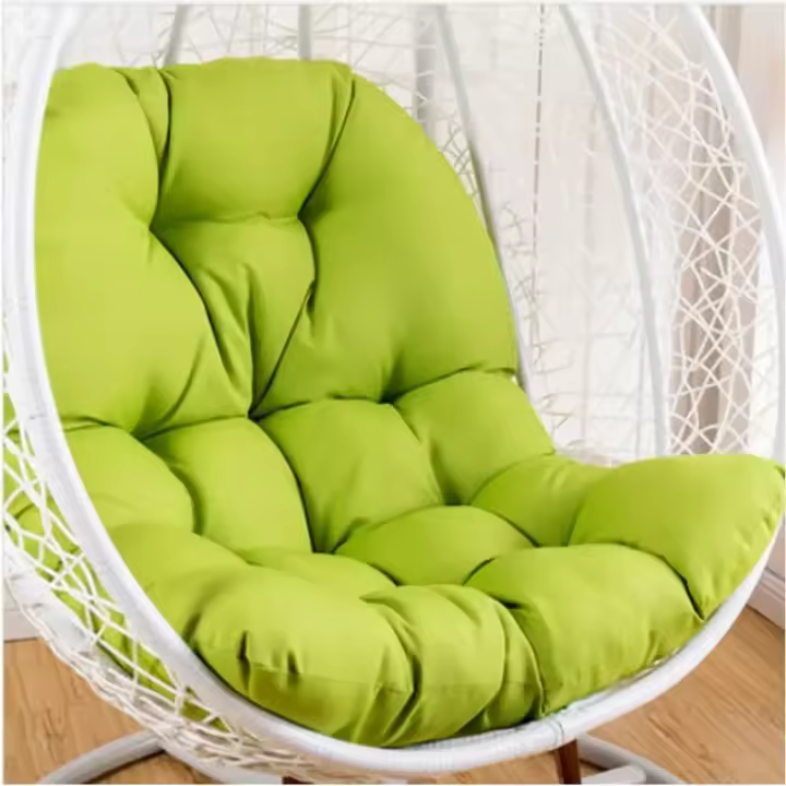 Hamaca engrosada para silla de huevo, cojín de asiento, almohada de respaldo, mecedora, alfombrilla para silla de columpio, suministro al aire libre - 1