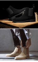Chelsea botas de cuero genuino otoño e invierno botas de los hombres británicos - details 14