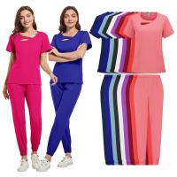 Ropa de trabajo de belleza para mujer, uniforme de enfermeras médicas, conjunto de bata quirúrgica, pantalones superiores de Spa, ropa de cuidador clínico, uniformes de enfermería, traje para correr - details 10