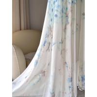 2025 Nueva ropa de mujer, vestido largo estampado con cuello con cuentas, azul - details 23