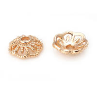 Tapas de Abalorios de Brasso Dorado 18K de Alta Calidad Accesorios de Joyería DIY para Collares y Pendientes - details 9