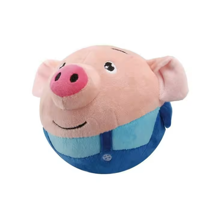 Pelota de juguete electrónica para perro, pelota interactiva que rebota, habla, muñeco de peluche C - 1