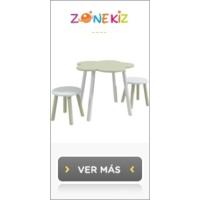Juego de Muebles para Niños Pequeños Conjunto de Mesa y Sillas de 3 Piezas Verde y Blanco - details 7