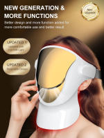 Mascarilla Facial LED de terapia de luz NIR, máscara de fotones Respirable, 3 colores, rojo, azul, 807, lámpara antienvejecimiento, acné, arrugas, reducción de cara completa, cuello - details 2