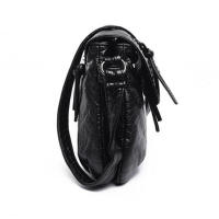 Bolso bandolera pequeño negro para mujer, bolso cruzado de cuero PU suave lavado, bolsos femeninos - details 14