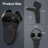 Vibrador 3 en 1 para perineo masculino y juguete sexual, anillo homosexual, entrenador testicular, estimulador escrotal, máscara, anillo para pene - details 4