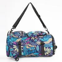 Mochila de gran capacidad para viajes con diseño de hoja y camuflaje para mujer bolsa de gimnasio para entrenamiento de yoga y fitness almacenamiento de zapatos bolsa de fin de semana - details 11