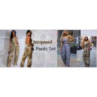 Conjunto de Denim con Lentejuelas BKQU Pantalones de Pierna Ancha y Top de Tanque con Corset sin Correas para Mujeres Outfit de Fiesta de Lujo para Clubes - details 1