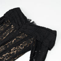 OUWU- Vestido De Manga Larga De Trompeta Con Cuello De Una Línea, Corte Ajustado, Sexy, Nuevo Estilo Europeo Y Americano - details 8