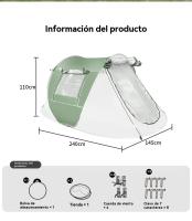 Tienda campaña montaje rapido Deportes al aire libre impermeable viajar Camping - details 4