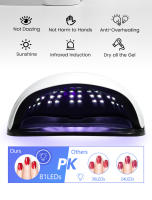 Secador de Gel de UVA Profesional 380W Lámpara LED de 84LEDs con 4 Timeros Automáticos - details 10