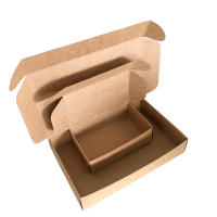 Caja de embalaje de papel Kraft en blanco, dulces y galletas para exhibición de caja de cartón, suministros para fiestas de cumpleaños, jabón hecho a mano, 10 piezas - details 2