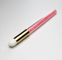 Cepillo de lavado de nariz estilo diamante mousse cepillo fibra acrílica pelo cabeza negra cepillo de poros belleza maquillaje herramientas - details 5