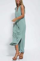Moda Primavera-Verano 2024 Abrigo Largo Casual con Mangas Sólidas para Mujer - details 10