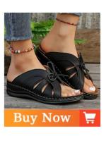 Sandalias de Verano Deslizables para Mujer Zapatillas de Pisa Casuales con Tacón de Cuña para Caminatas y Fiestas - details 6