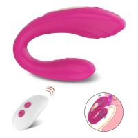 Vibradores de doble penetración consolador portátil estimulador de clítoris punto G femenino juguete sexual con Control remoto para mujeres parejas adultos 18 - details 1