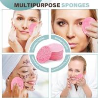 Esponja de maquillaje comprimida, almohadillas de limpieza exfoliantes absorbentes sin látex para el cuidado de la piel, tamaño 6cm, 50-1000 Uds. - details 2